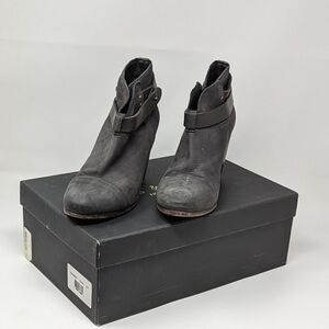 Rag & Bone Harrow Gray Suede Booties With Box Size 39.5 US Size 8.5